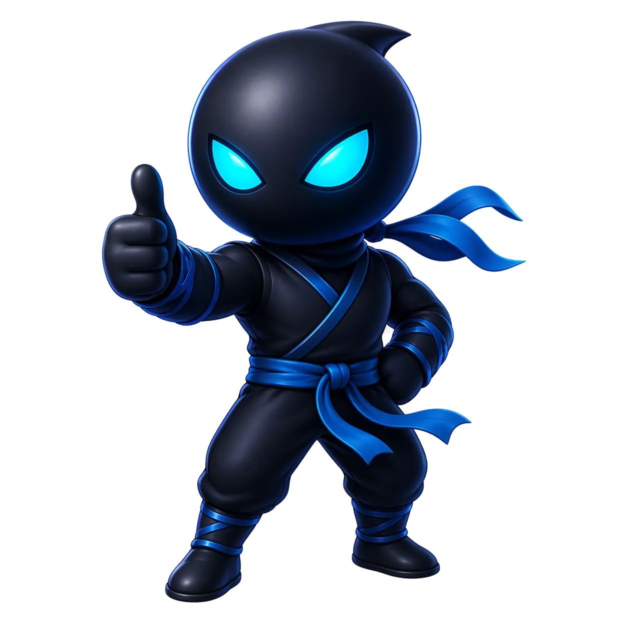 SQA Ninja sign up mascot